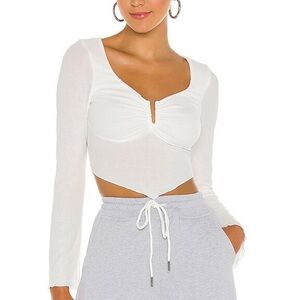 h:ours Tabitha Top in White